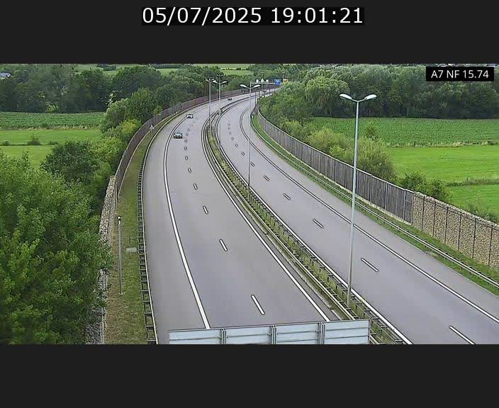 Caméra trafic Luxembourg - A7, Tunnel Mersch, entrée nord, direction Lorentzweiler