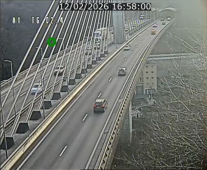 Traffic live webcam Luxembourg Sandweiler - A1 direction Luxembourg-ville - BK 2.4