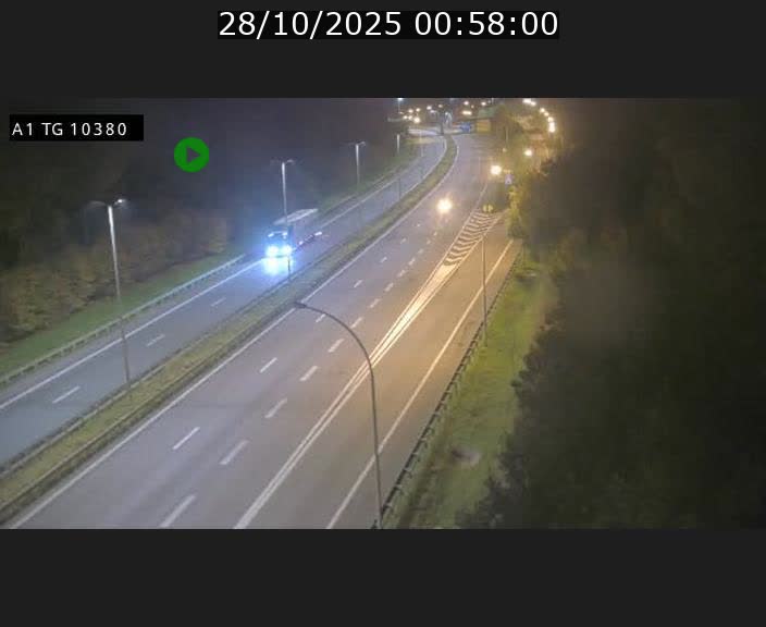 Traffic live webcam Luxembourg Senningerberg - A1 direction Luxembourg Kirchberg - BK 10.3