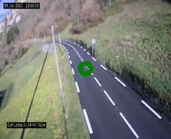 Webcam dans les Pyrénées Atlantique au niveau du col d'Urdos et du fort du Pourtalet sur la N134, en direction du Col et du tunnel du Somport, à 765 mètres d'altitude