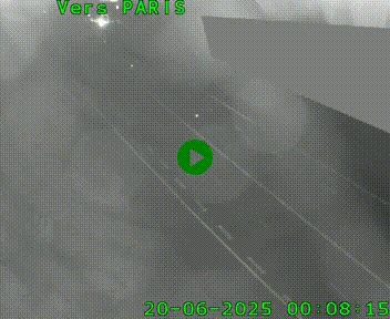 Caméra routière sur l'autoroute A20 à Saint-Pardoux-l'Ortigier, à la jonction avec l'A89. Vue orientée vers Paris