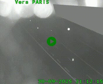 Caméra routière sur l'autoroute A20 à Saint-Pardoux-l'Ortigier, à la jonction avec l'A89. Vue orientée vers Paris