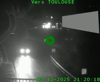 Caméra routière sur l'autoroute A20 à Noailles, en périphérie de Brive-la-Gaillarde. Vue orientée vers Toulouse