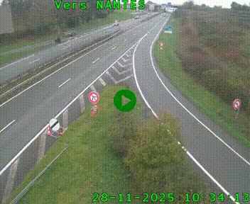 Webcam N147 au nord de Poitiers et à la jonction avec la A10