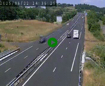 Caméra autoroutière France - A75, Coren, en direction de Montpellier