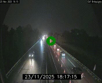 Webcam sur le périphérique de Rennes (N136) à hauteur du quartier Bréquigny, au sud de la ville