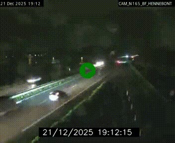 Webcam sur la N165 à hauteur de Hennebont, au nord de Lorient