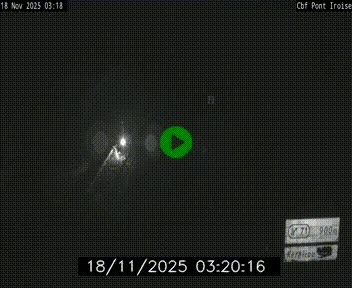 Webcam sur la N165 après le Pont de l'Iroise, à l'entrée de Brest
