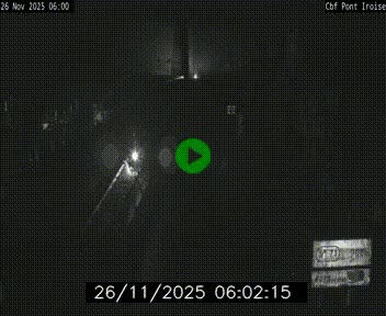 Webcam sur la N165 après le Pont de l'Iroise, à l'entrée de Brest