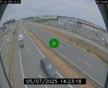 Webcam sur la N165 à hauteur de Caudan, dans le Morbihan.
