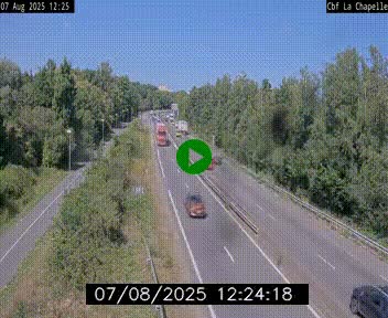 Webcam sur le périphérique de Nantes (N844) à hauteur de Porte de la Chapelle, au nord de la ville