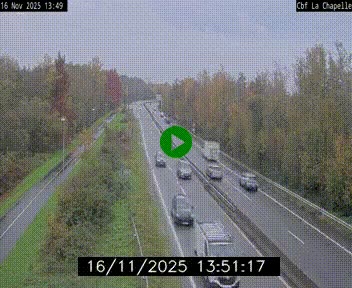 Webcam sur le périphérique de Nantes (N844) à hauteur de Porte de la Chapelle, au nord de la ville