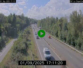 Webcam sur le périphérique de Nantes (N844) à hauteur de Porte de la Chapelle, au nord de la ville