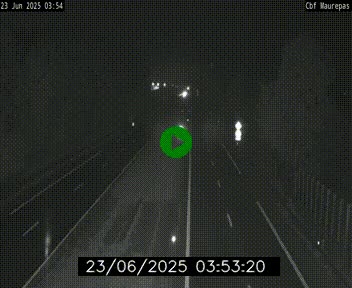 Webcam sur le périphérique de Rennes (N136) à hauteur de Maurepas, au nord de la ville