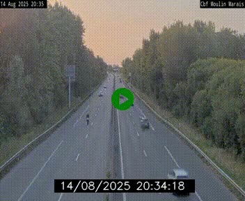 Webcam sur le périphérique de Nantes (N844) entre la Porte de Saint-Luce et la Porte d'Anjou, à l'est de la ville