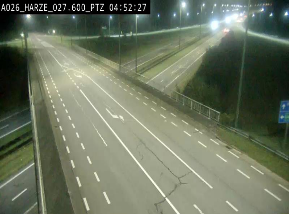 Caméra autoroute Belgique - Sougné-Remouchamps,E25 direction Luxembourg