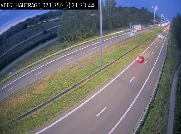 Webcam autoroute Belgique - Hautrage - E19 - BK 71.7