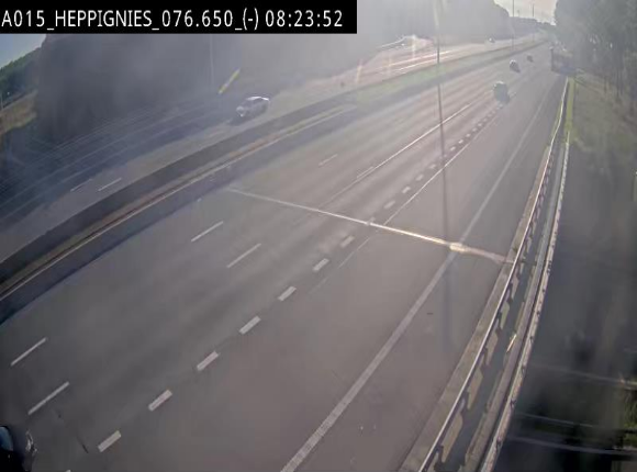 Webcam autoroute Belgique - Heppignies - E42 direction Namur - BK 76.4