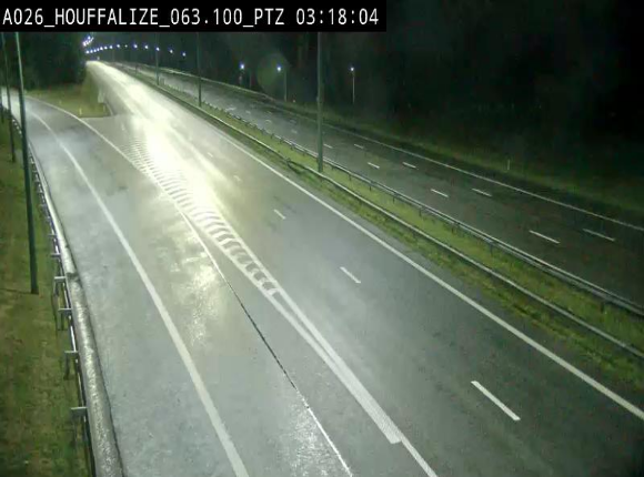 Caméra autoroute Belgique - Houffalize, E25 direction Liège