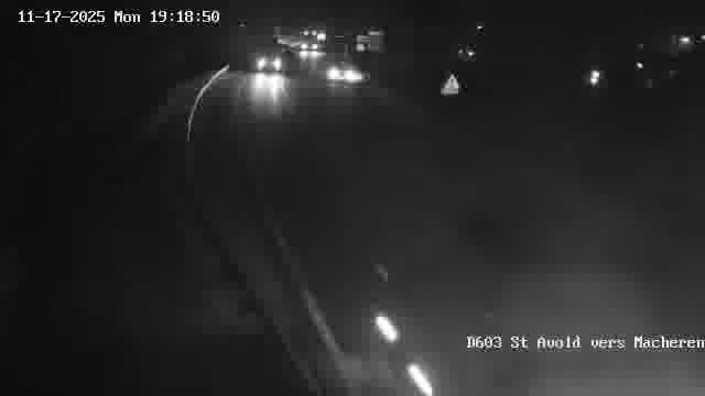 Webcam sur la D603 située à proximité de Saint-Avold. Vue orientée vers Macheren.