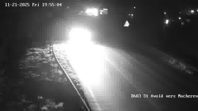 Webcam sur la D603 située à proximité de Saint-Avold. Vue orientée vers Macheren.