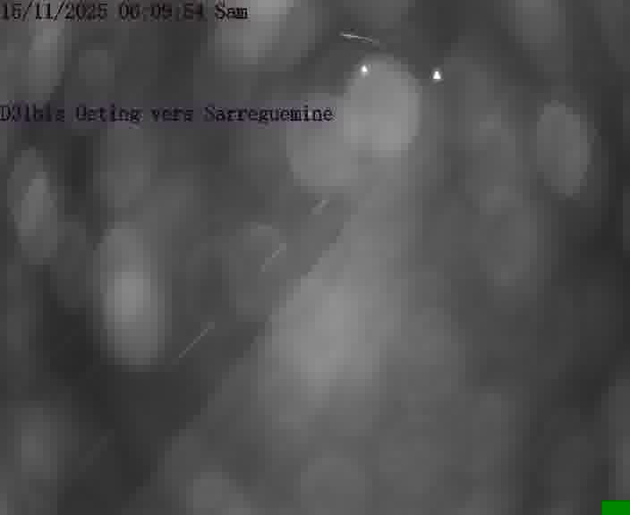 Webcam installée le long de D31bis (France) à Oeting, pointée vers Sarreguemines, utile pour suivre précisément les conditions de trafic.