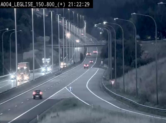 Caméra autoroute Belgique - Côte de Léglise, E411(A4) direction Luxembourg