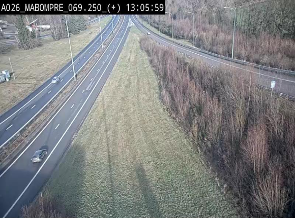 Webcam E25 (A26) à Mabompré. Vue orientée vers le Luxembourg