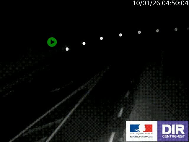 Webcam sur le col Pin Bouchain, vue orientée vers Roanne, en provenance de Lyon sur la nationale 7 (N7)