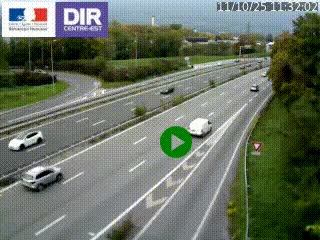 Webcam sur la Nationale 201 à hauteur de la sortie Chambéry-Nord, avant à la jonction entre l'A41 et l'A43, en direction de Lyon
