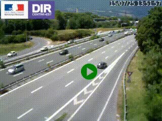 Webcam sur la Nationale 201 à hauteur de la sortie Chambéry-Nord, avant à la jonction entre l'A41 et l'A43, en direction de Lyon