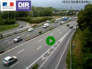 Webcam sur la Nationale 201 à hauteur de la sortie Chambéry-Nord, avant à la jonction entre l'A41 et l'A43, en direction de Lyon