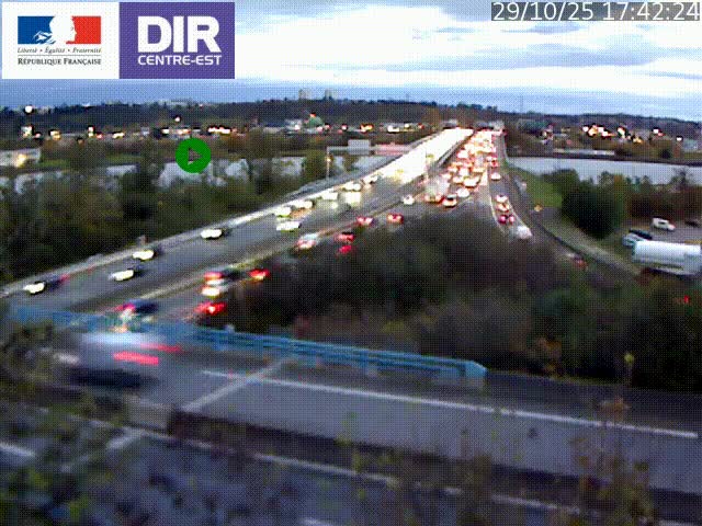Webcam autoroute sur A450 à Pierre-Bénite en direction de Lyon et de l'autoroute A7