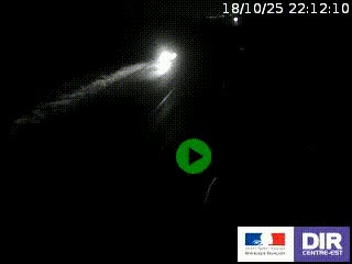 Webcam routière sur la RN7 à hauteur de Toulon-sur-Allier, entre Moulins et Vichy