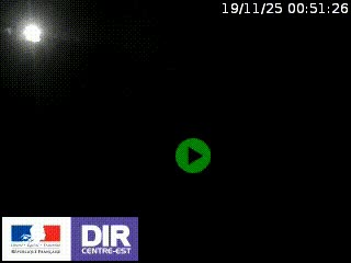 Webcam au niveau du col de Bois Clair à hauteur de Cluny sur la N79. Vue orientée vers Mâcon