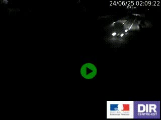 Caméra autoroutière sur l'A47 à hauteur de Givors, a proximité de Lyon. La webcam est orientée vers Lyon