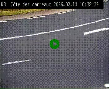 Webcam en haut de la Côte des Carreaux sur la N31 à Avesnes-en-Bray. Vue orientée vers Rouen