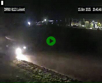 Webcam en périphérie de Chartres sur la N123, à hauteur de Luisant. Vue orientée vers Chartres