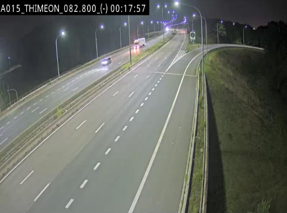 Caméra trafic Belgique - Thiméon - E42, jonction avec A54 (E420) direction La Louvière/Charleroi - BK 82.82