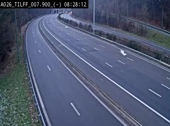 Webcam autoroute A26/E25 à Esneux, en Belgique en direction Luxembourg - BK 7.9