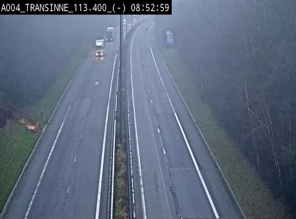 Caméra trafic E411 (A4) - Transinne direction Namur - BK 113.425