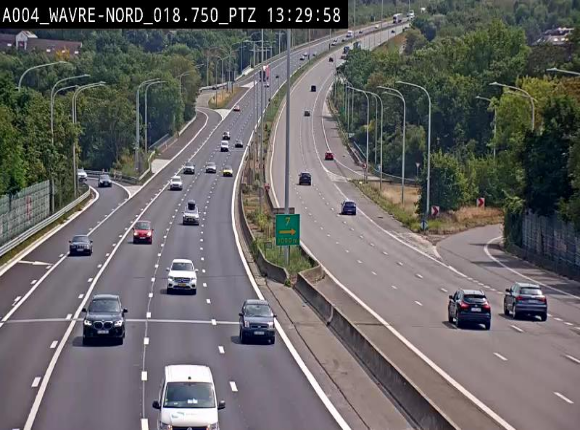 Webcam traffic E411(A4) - BK 18.7 - Bierges (Wavre Nord)
