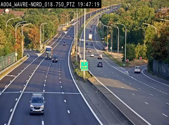 Webcam traffic E411(A4) - BK 18.7 - Bierges (Wavre Nord)