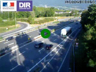 Caméra routière à hauteur de la sortie 15 Chambéry-centre au PK 4,103 en direction d'Albertville