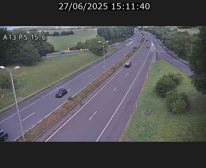 Traffic live webcam Luxembourg Kayl - A13 direction Dudelange - BK 15.6