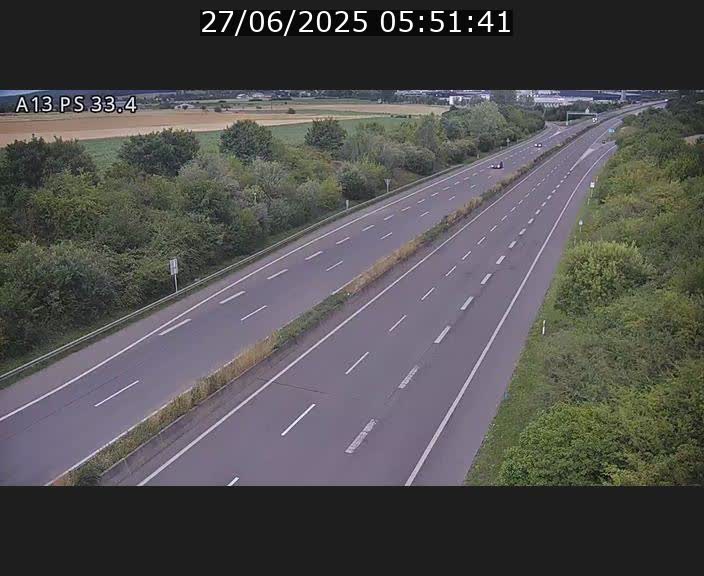 Webcam trafic sur A13 à hauteur de Mondorf-les-Bains en direction d'Altwies