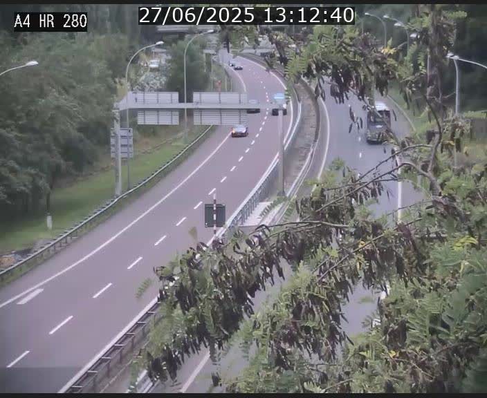 Webcam traffic A4 Luxembourg - BK 0.2 - P+R Bouillon (direction Luxembourg)