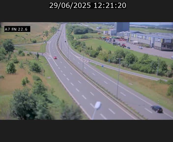 Caméra trafic Luxembourg - A7, Colmar-berg direction Mersch