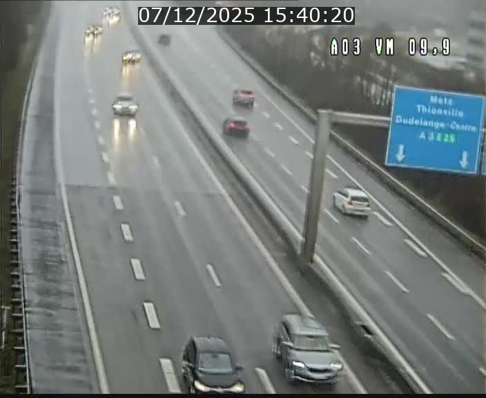 Webcam Autoroute à la Croix de Bettembourg - A3 - BK 9.9 - direction France