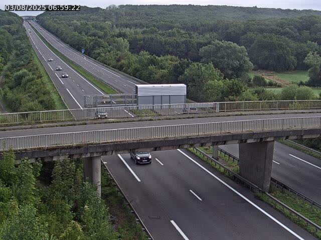 Caméra autoroute France - A31, Zoufftgen direction Luxembourg-ville, à la frontière entre la France et le Luxembourg